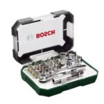 BOSCH 2607017322 Καστάνια με Καρυδάκια και Μύτες 1/4" Σετ 26 Τμχ