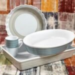 Οβάλ Πυρίμαχο Πορσελάνης 41εκ. Pinelies Beige Cryspo Trio