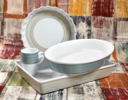 Οβάλ Πυρίμαχο Πορσελάνης 41εκ. Pinelies Beige Cryspo Trio