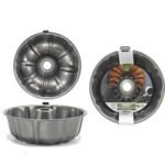 Arte Libre Φόρμα Κέικ Γκρι Ατσάλι Διάμετρος 25x8.5cm