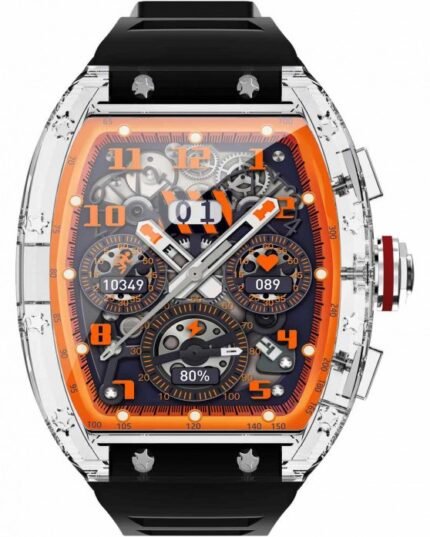 Ρολόι DAS.4 SG75 Smartwatch Black Silicone Strap - 35011