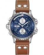 Ρολόι HAMILTON Khaki Aviation X-Wind Automatic Chronograph Brown Leather Strap - H77506540