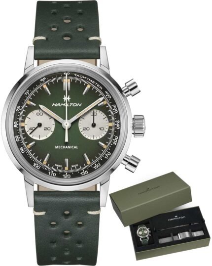 Ρολόι HAMILTON American Classic Intra-matic Mechanical Chronograph H Gift Set - H38429861