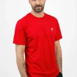 Ανδρικό T-Shirt LION Μονόχρωμη με λαιμουδιά