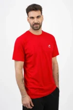 Ανδρικό T-Shirt LION Μονόχρωμη με λαιμουδιά