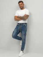 Ανδρικά τζιν Cargo Τζόγκερ Μπλε Bolf Rufo - Image 2