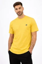 Ανδρικό T-Shirt LION Μονόχρωμη με λαιμουδιά - Image 3