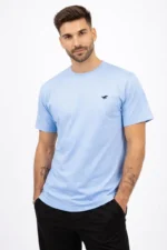 Ανδρικό T-Shirt LION Μονόχρωμη με λαιμουδιά - Image 2