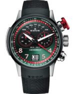 Ρολόι EDOX Chronorally Chronograph Black Rubber Strap - 38001-TINNR-VR