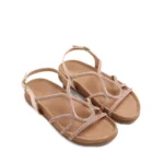 GIOSEPPO LEATHER RHINESTONE EMKOANI ΣΑΝΔΑΛΙΑ-79229-P-ROSE GOLD - Image 2