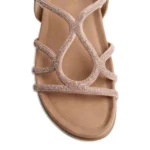 GIOSEPPO LEATHER RHINESTONE EMKOANI ΣΑΝΔΑΛΙΑ-79229-P-ROSE GOLD - Image 3