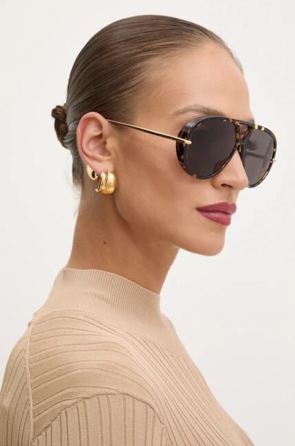 Bottega Veneta Γυαλιά ηλίου aviator γυναικεία καφέ BV1273S