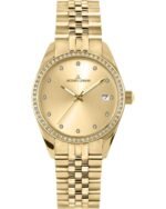 Ρολόι JACQUES LEMANS Derby Crystals Gold Stainless Steel Bracelet - 1-2133F