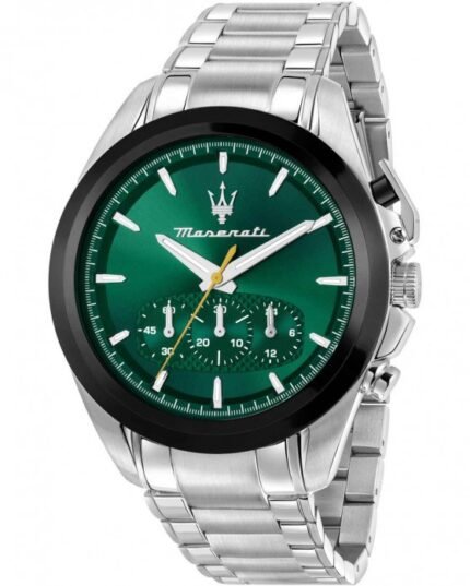 Ρολόι MASERATI Traguardo Chronograph Silver Stainless Steel Bracelet - R8873612065