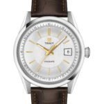 Ρολόι TISSOT Heritage Visodate Powermatic 80 Brown Leather Strap - T1574071603100