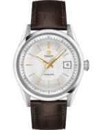 Ρολόι TISSOT Heritage Visodate Powermatic 80 Brown Leather Strap - T1574071603100