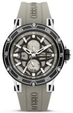 CERRUTI Velletri Grey Rubber Strap Multifunction CIWGQ0007002