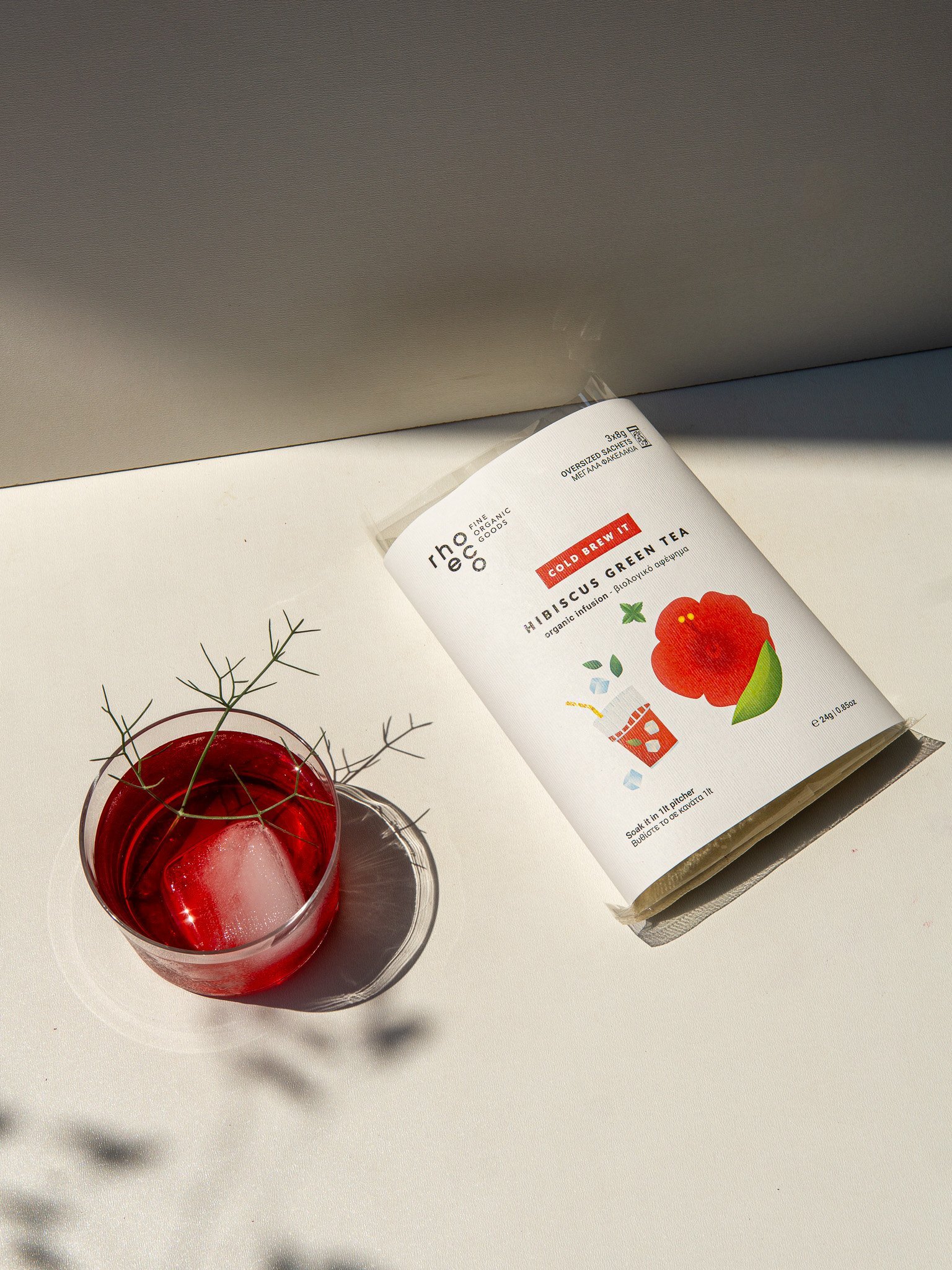Rhoeco Cold brew it Hibiscus green tea 0 Rhoeco Cold brew it Hibiscus green tea - Image 1